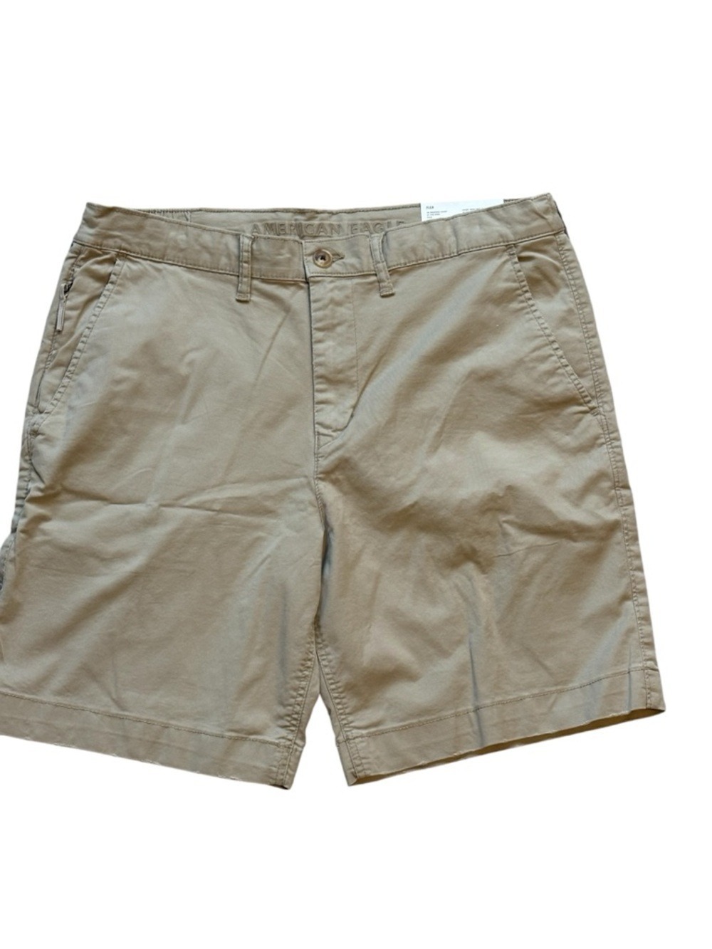 American Eagle Men’s Weekend Shorts At the Knee Flex Khaki Size 32 New